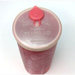 Vintage Red Republic Polly Flex Perma Lid Seal Pitcher -Chicago USA